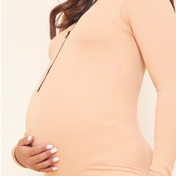 Maternity Ribbed Contour Jumpsuit - Picture 4 of 5